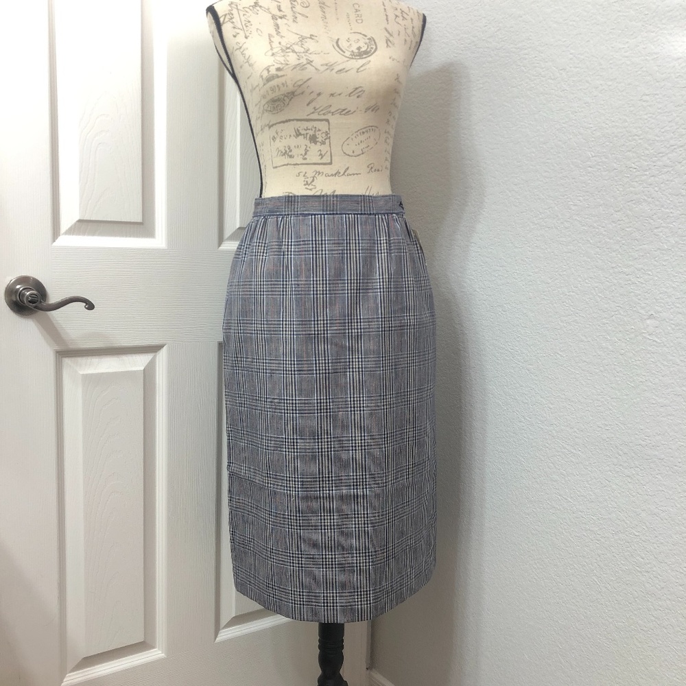 NWT-VTG Pendleton Medium Length Plaid Print Skirt